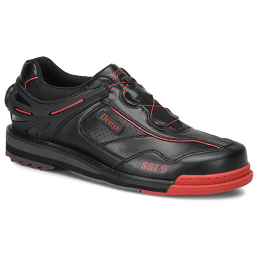 Dexter - Mens SST 6 Hybrid BOA Bowling Shoes Black/Red Right Hand