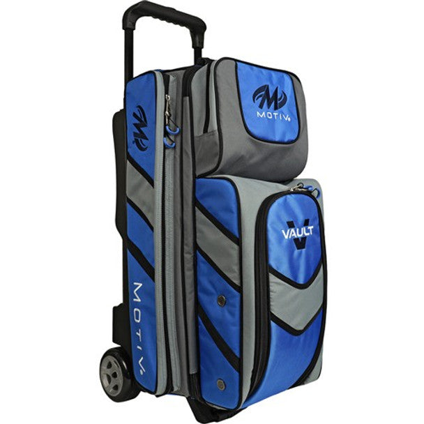 Motiv - Vault 3-Ball Roller Bowling Bag - Cobalt Blue